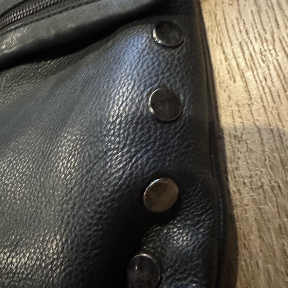 Hammitt Black Leather Crossbody Bag with Silver Accents - Picture 4 of 5